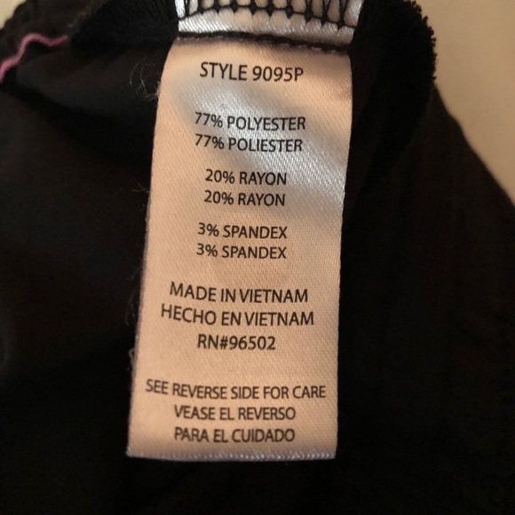 Black Scrub Pants - size L - Picture 3 of 3